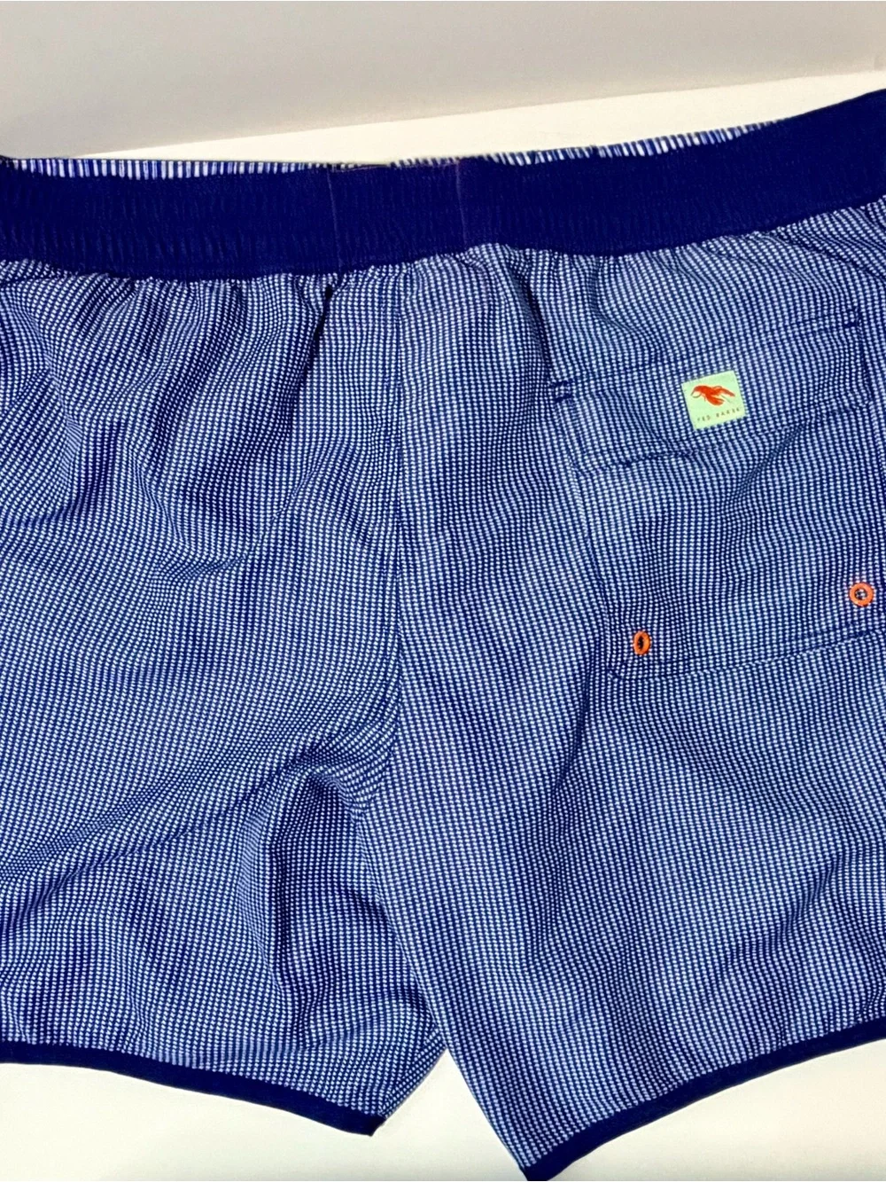 Ted Baker Men's Blue Checkered Swim Trunks Shorts Size 6 Worlds Your Lobster